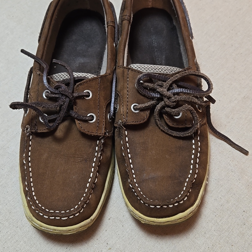 Highland creek loafers ,womens 8m,brown leather.